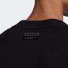 Adidas Originals Crew Geometrische Stickerei Strickpullover Herren Tops Schwarz H11501