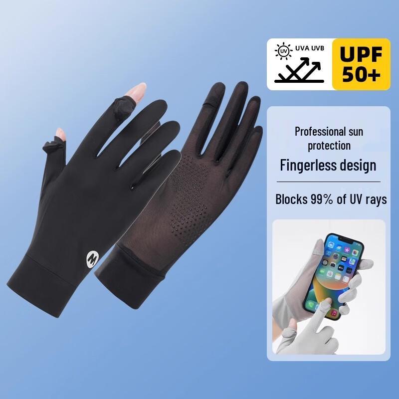 Suling Dámské rukavice z ledového hedvábí UPF50+ Ochrana proti slunci Dotykové