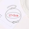 L040 Minimalist Punk Vintage Bijoux Fashion Charm Infinity 8 Bracelets For Women Gift Men Chain Tiny Bangles Cheap Jewelry