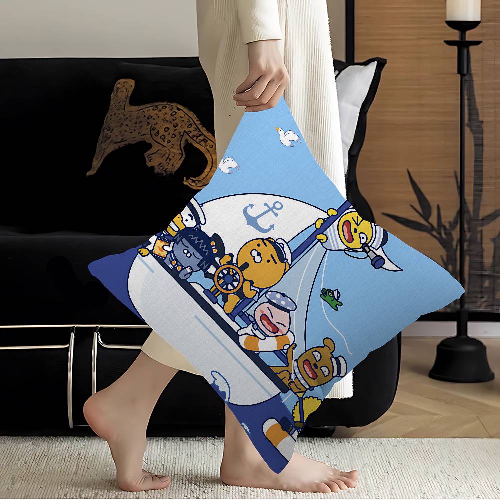 K-KAKAOS FRIENDS Cushion Cover Decorative Pillow Sofa Home Decor case pillow cases