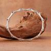 Natural Sapphire Bracelet S925 Sterling Silver Color Treasure Bracelet Women'S Brushed Craft Light Luxury Jewelry