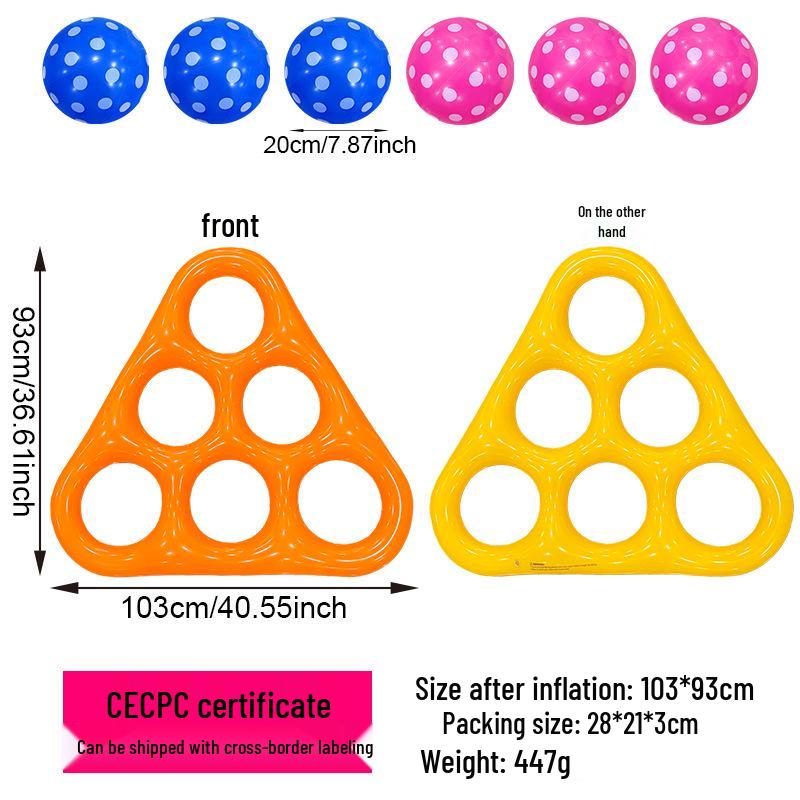Children’s Interactive PVC Inflatable Water Play Triangle Toy