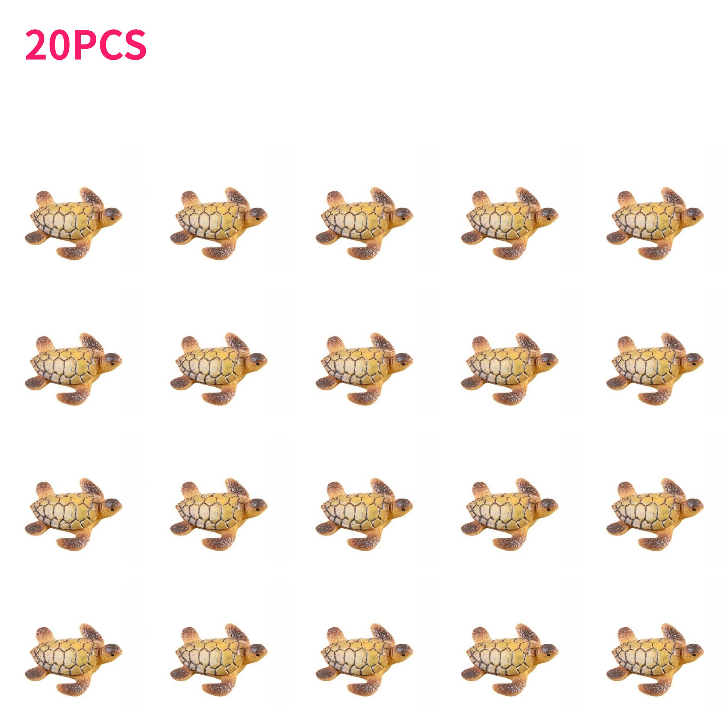 

20/36pcs Adorable Resin Sea Turtles for Miniature Gardens Terrariums Succulent Planters Room Decor Mini Resin Turtle Moss Figure