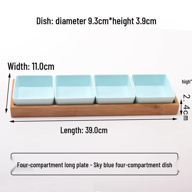 Japanese Style Multi-Compartment Snack Plate