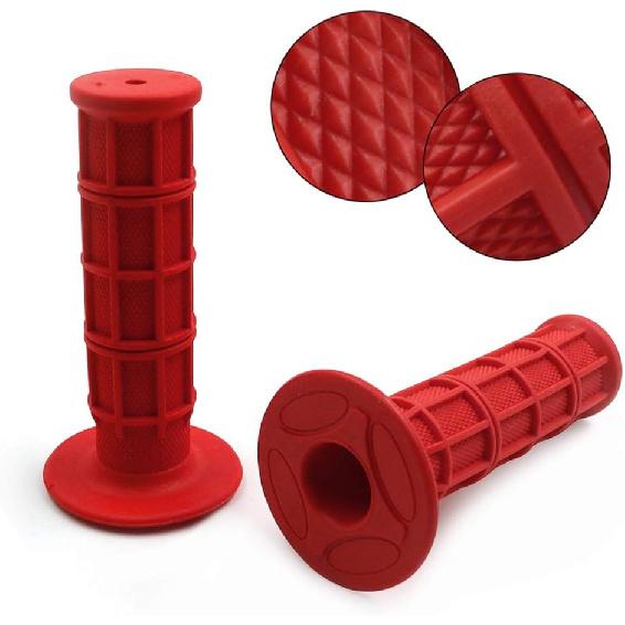 Worldmotop Motorcycle Handlebar Grips Non-Slip Soft Rubber Grips Handlebar With 7/8" 22Mm 24Mm Replacement For All Off Road ATV Dirt Bike, Bike