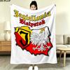 Jagiellonia Biaystok Print Flanelldecke, Hohe Qualität, Bequem für alle Jahreszeiten, Heimdekoration, Wärme und Komfort, Perfekt für Weihnachtsgeschenke