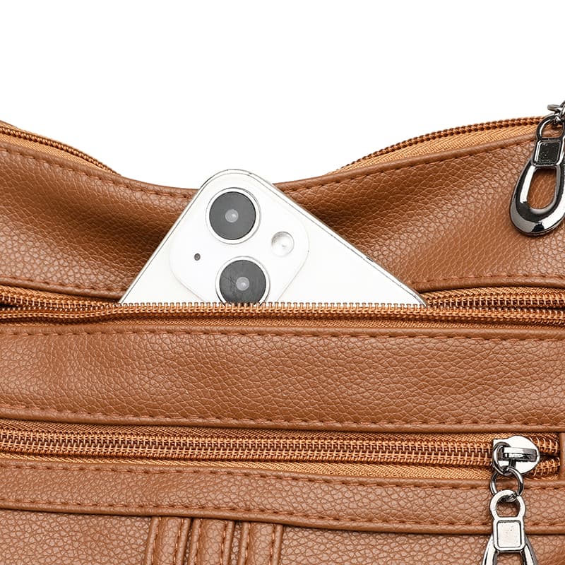 Texturierte Damentasche lässige Mode mehrschichtige Umhängetasche