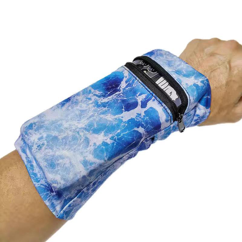 Elastic Outdoor Running Armband: Close-Fitting Wrist Bag for Mobile Phone & Keys
