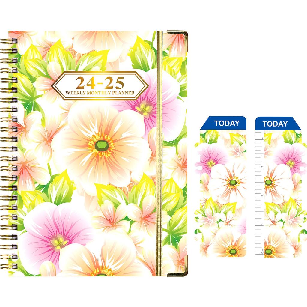 2024-2025 Planner - Julys 2024 - Junes 2025, 2024-2025 Planner, 2024-2025 Weekly And Monthly Planner, A5, Labels, Hardcover, Back Pocket