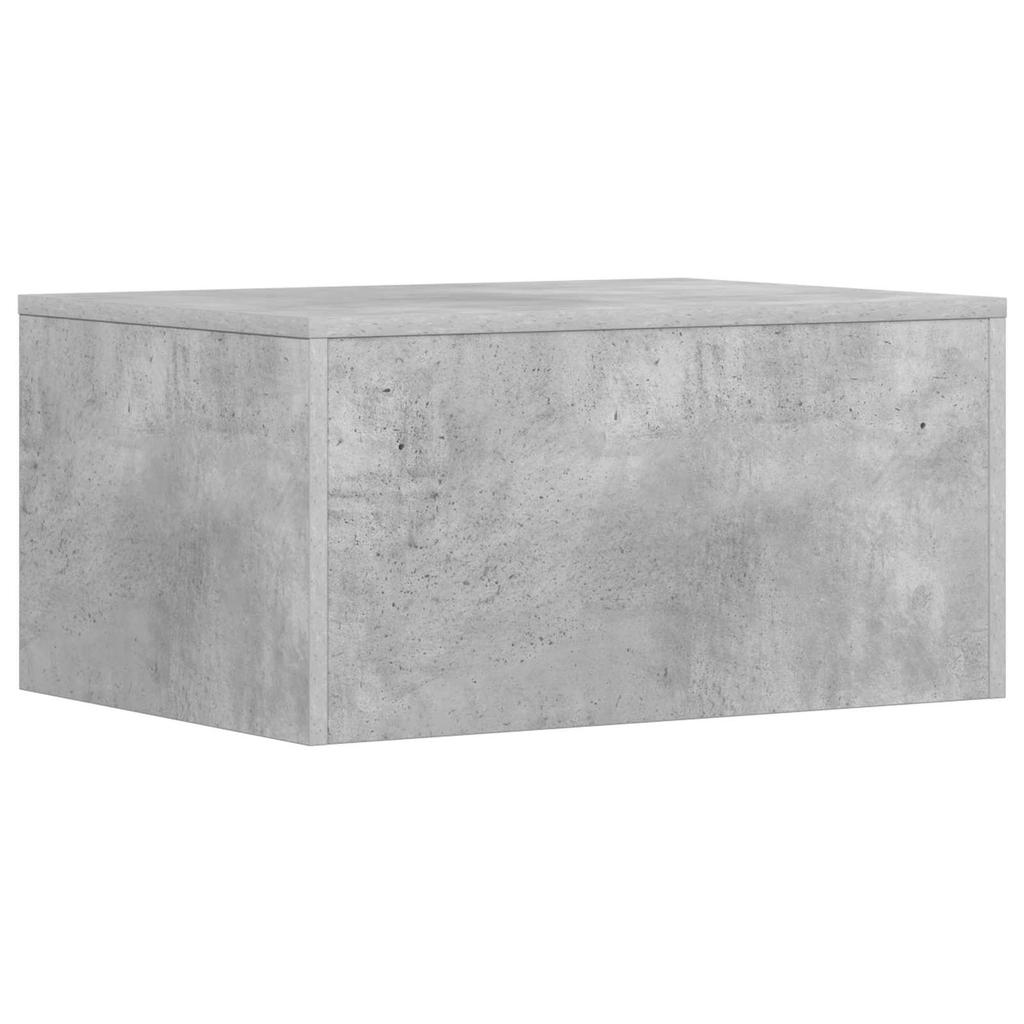 Wall Mounted Desk Concrete Grey 60 x 45 x 30 cm Particleboard