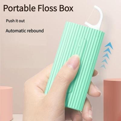 10Pcs Teeth Flosser Floss Pick Dispenser Teeth Floss Storage Box Teeth Flosser Stick Automatic Case
