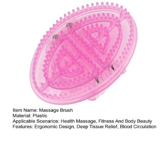 Meridian Massage Brush Handheld Full Body Massage Brushes with Round Bristles Neck Pain Relief Tool for Promotes Blood Flow And Muscle Relaxation