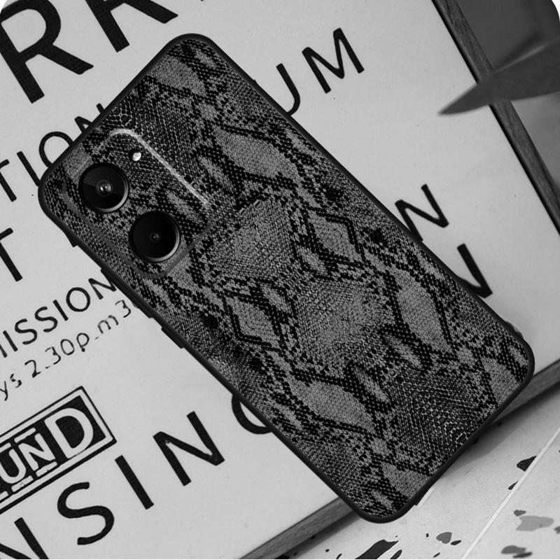 Cobra Python Snake Skin For Realme C55 C53 C67 GT Neo 5 6 9 10 11 12 Pro Plus C11 C25 C21Y C30 C31 C33 C35 C51 Case