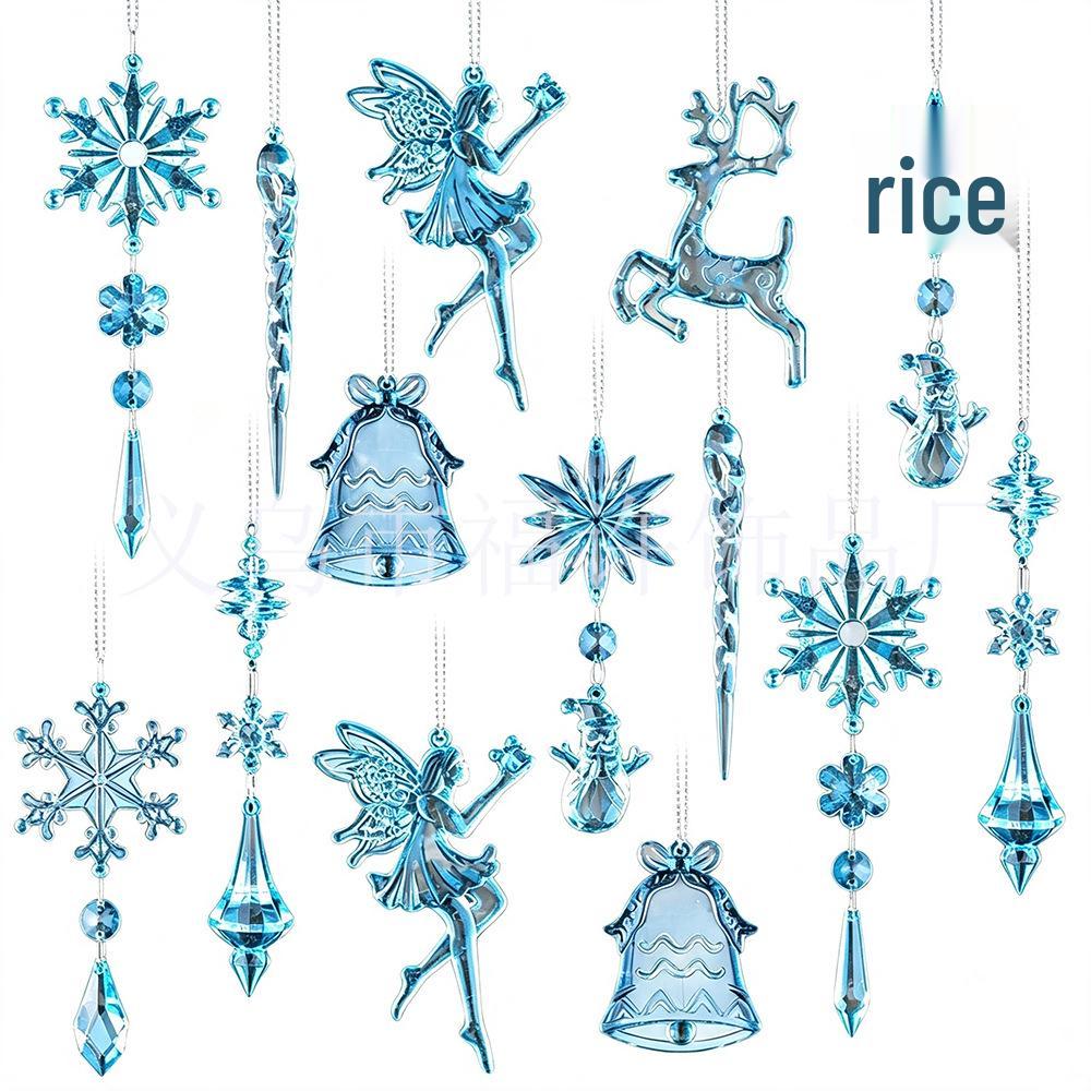 20-piece Fairy Snowflake & Reindeer Bell Set for Christmas Tree and New Year Decor