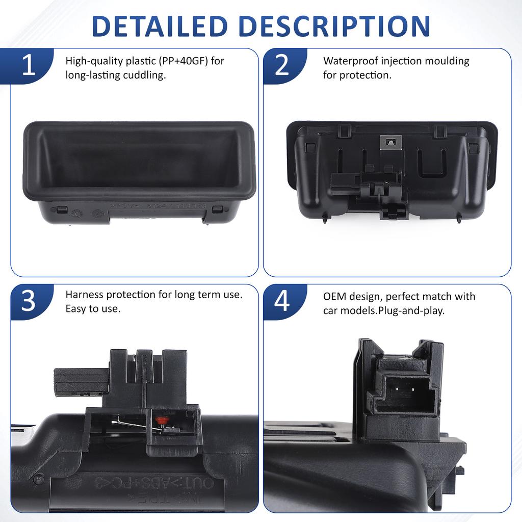 For BMW E60 1 3 5 X1 X5 X6 Series E82 E88 E90 E91 E92 E93 E61 E84 E70 E71 51247118158 Tailgate Rear Trunk Lid Lock Boot Switch