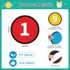Floor Number Stickers for Classroom Lining up - 36PCS Line up Spots for Classroom Floor Stickers Dots Floors Numbers Decals for Back to School