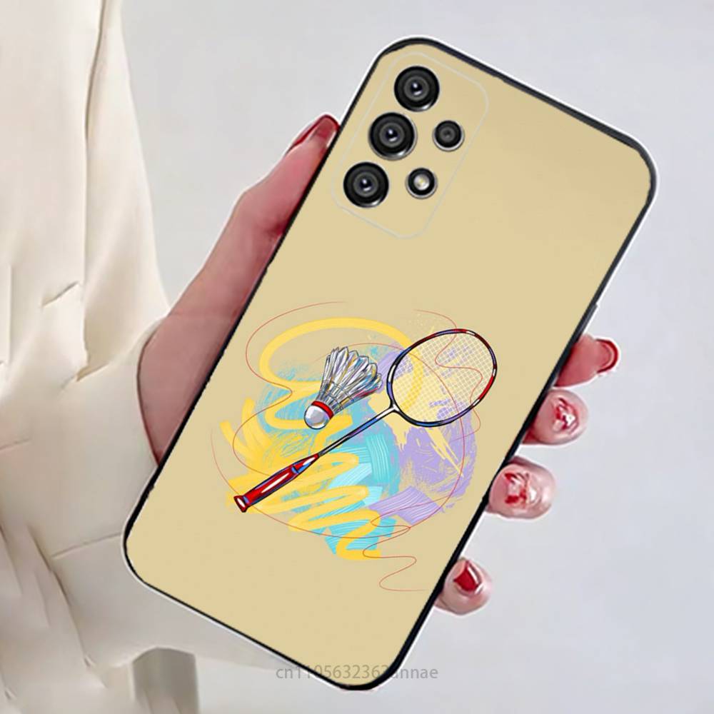 Sport Badminton Coole Handyhülle Für Samsung Galaxy A54,34,24,73,53,52,52S,04S,04E,A72 Hülle