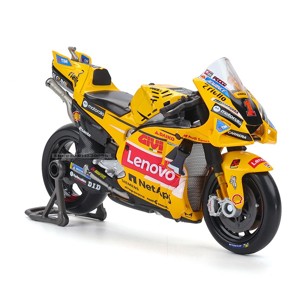 Maisto 1:18 2023 Ducati Lenovo Team #1 Bagnaia Campione pilota Moto GP Racing lega di alluminio pressofusa modello motocicletta collezione regalo giocattolo