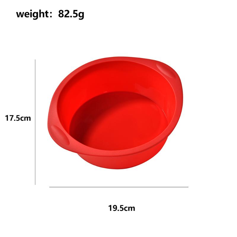 Silicone Cake Mold Round & Square Non-stick Baking Pan for DIY Bread Cupcake and Desserts Easy-to-Release Home Baking Tool