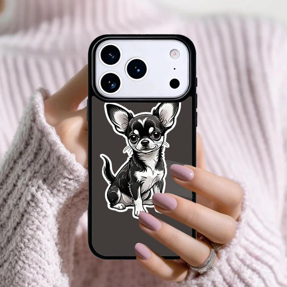 Chihuahua Dog Cute Animal Phone Case For Apple iPhone 17 Air 16E 15 14 Plus 13 12 11 Pro Max Mini Funda Cover