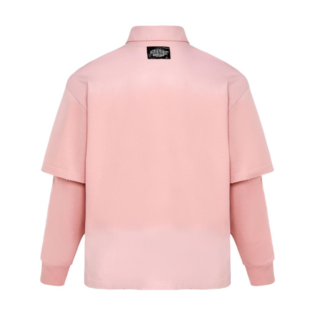 adidas Originals FW25 2-In-1 Long Sleeve Knit Loose Fit Polo Shirt Men Tops KR5054