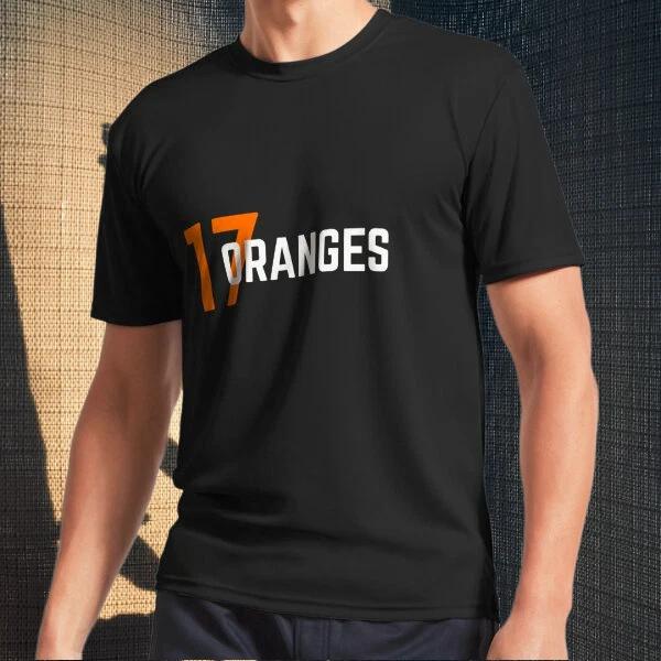 Men s and Women s T-shirts 17 Oranges Grey XXXXL