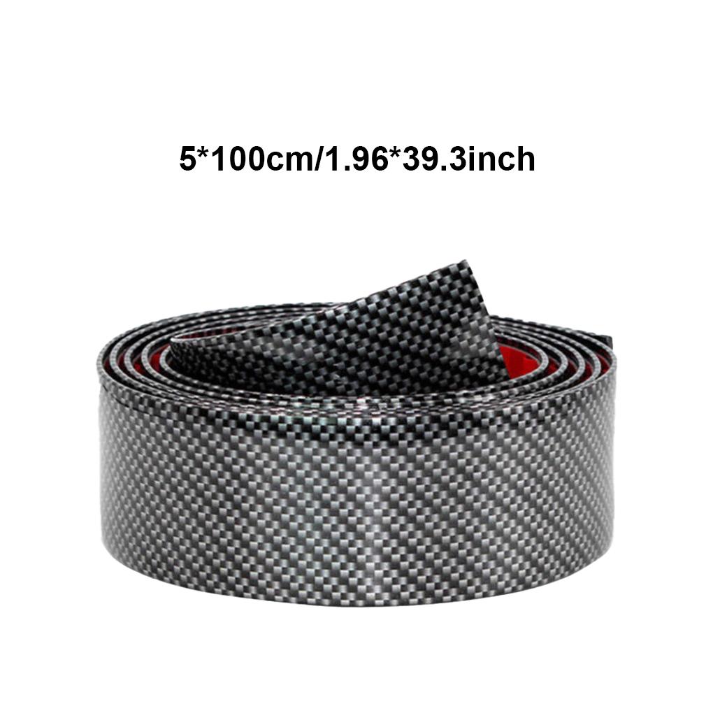3D Carbon Fiber Aufkleber Auto Schwelle Schutzfolie Anti Scratch Wasserdicht Matt Schwarz Nano Aufkleber für Autokarosserie