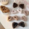 Sweet Plush Cat Ear Hair Clip for Autumn/Winter - Women's Princess Style Hair Accessory