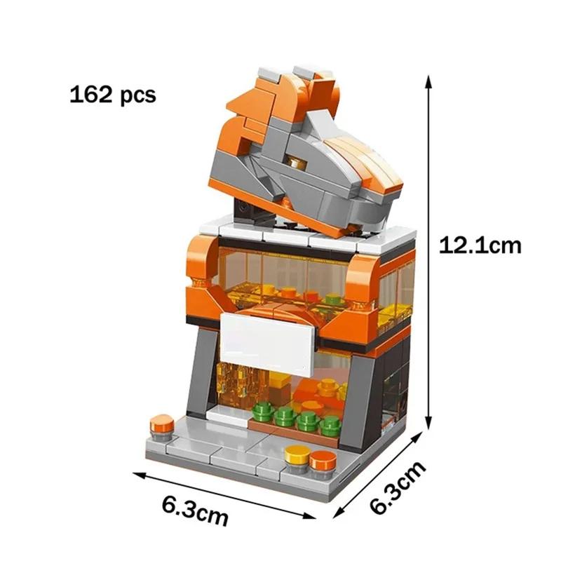1 Stück DIY Architekturgeschäft Straßenansicht Essenshaus Bausteine Bausatz Mädchen Steine Klassisches Filmmodell Kinderspielzeug Für Kinder