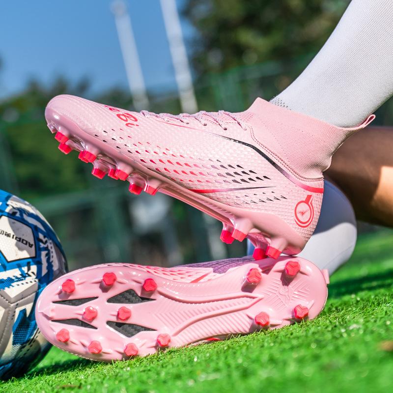 

New high-top children s football shoes men s and women s football training shoes broken nails primary school students indoor football game training sh 33