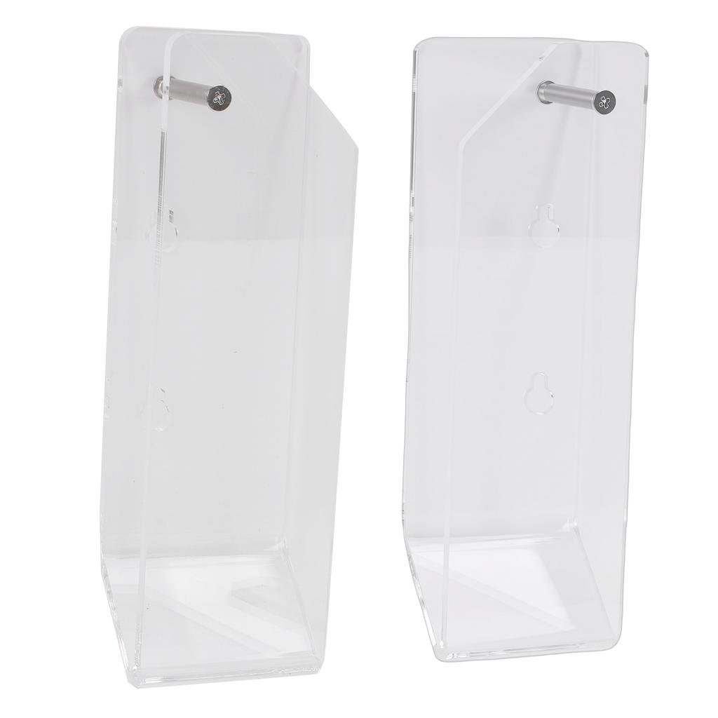 Suporte de Parede para Laptop Acrílico Economizador de Espaço Sob a Mesa com Ranhuras para Cabos Acessórios para Teclado e Tablet