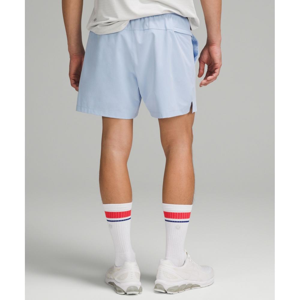 Lululemon Zeroed In lInerless Short 5  Blue lInen