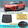 Car Rear Trunk Mats For Avatr 06 2025 2026 TPE Carpet Storage Pads Waterproof Cargo Trays Cushions Boot Mats Auto Accessories