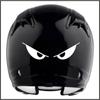 Reflektierender Autoaufkleber, Motorradhelm, böse Augen, Körperaufkleber, personalisierte Dekoration