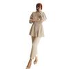 2024 Autumn Women's Color Block Stripe Casual Versatile Shirt
