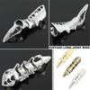 Herren Knöchel Gelenk Vollfinger Doppelring Punk Rock Adlerkralle Rüstung Aktivitätsring Gothic Halloween Cosplay Schmuck für Damen