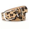 Plush Leopard Print Belt Y2K Waistband Fashion PU Leather Waist Belt  Beach