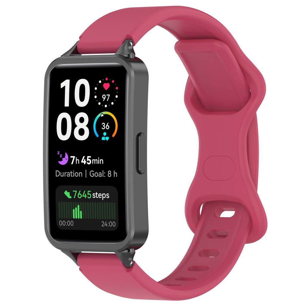 Cinturino in Silicone Compatibile per Huawei Band 10/9/8 con Fibbie a Farfalla e a 8, 12MM.
