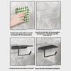 No Punching Toilet Roll Holder Self Adhesive In Bathroom Tissue Paper Holder Plastic Finish Easy Installation Paper Roll Holder