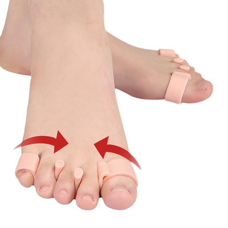 2Pcs Sebs Finger Toe Separator 2 Colors Flexible Thumb Valgus Corrector Relieve Thumb Valgus Foot Care