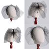 Birdcage Wedding Veil Hairband for Bride Half Face Cover Veil Headband Dance Party Elegant Headdress Evening Party Veil