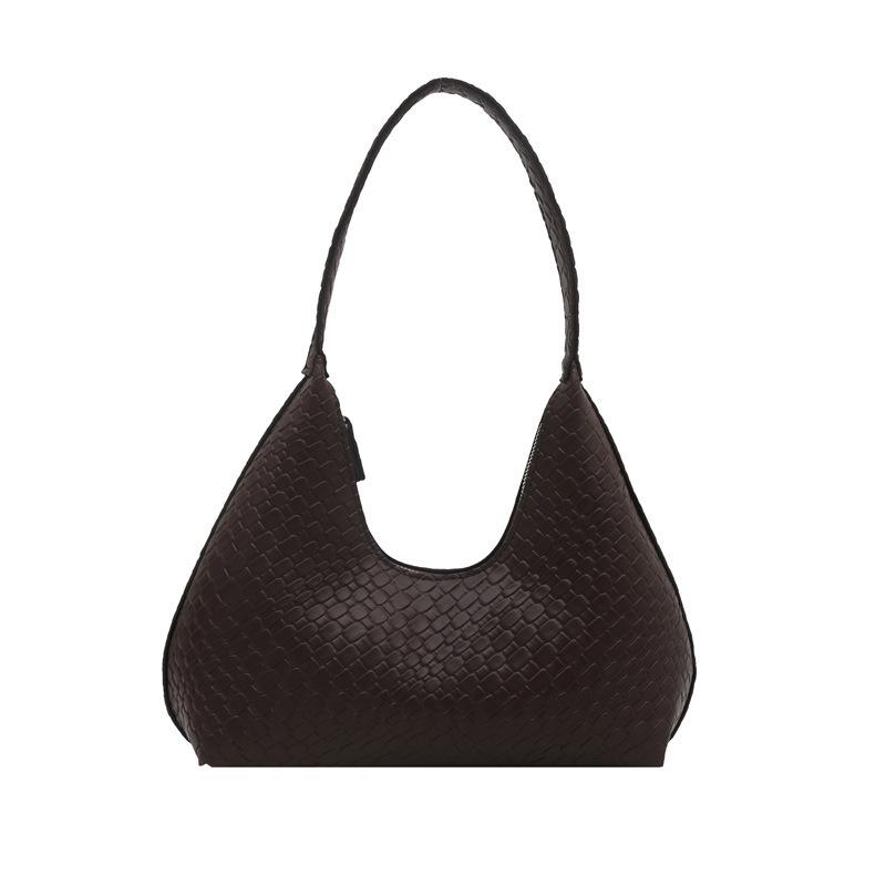 Retro Fashion Woven Pattern Embossed Bag Women's 2025 New Autumn and Winter Niche High-end Commuter Underarm Shoulder Bag