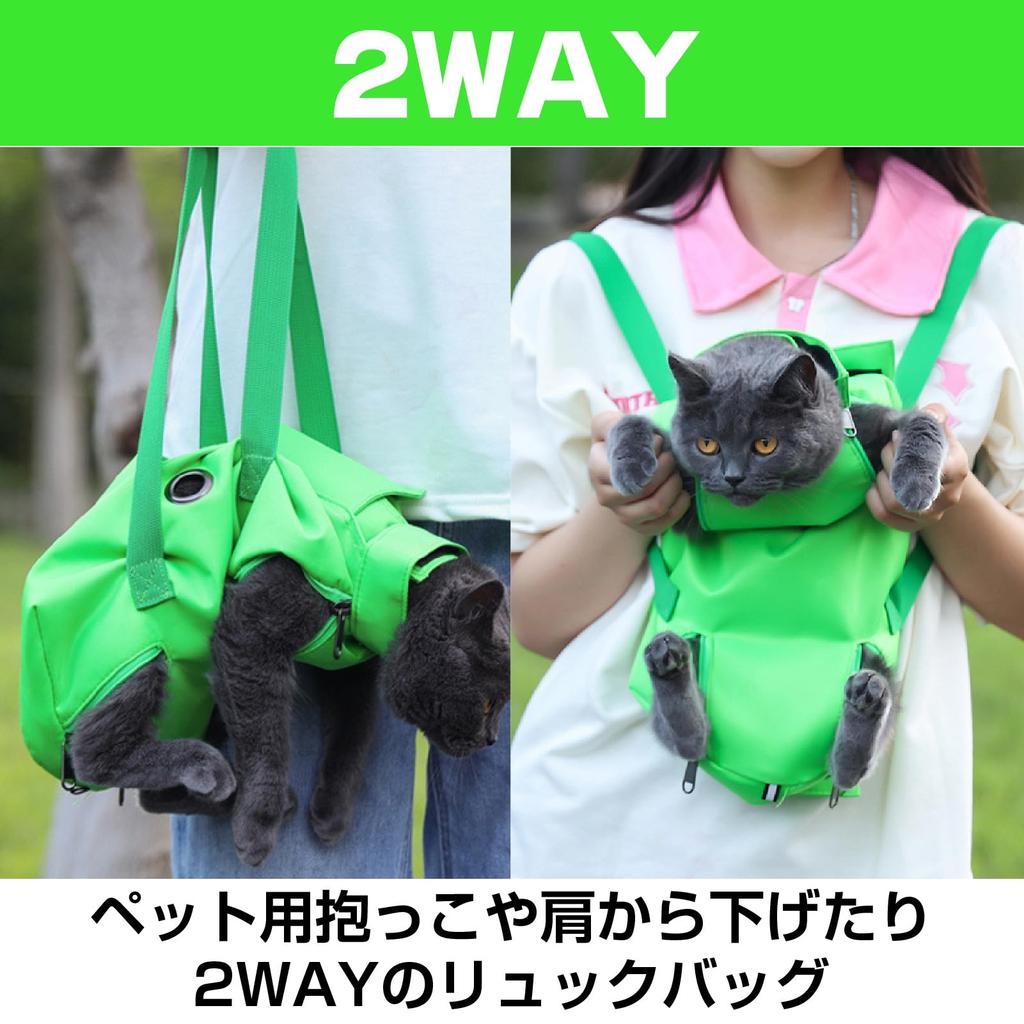 CAWKAY Cat Grooming Bag, PET Pet Carrier with Nail Clipper, Toothbrush, Anti-Scratch, and Escape Prevention (Blue, Large)