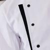Chef Uniform Apron Hat Set Stand Collar Short Sleeve Chef Apparel with Multi-Pocket Design Patchwork Color Kitchen Staff Clothing