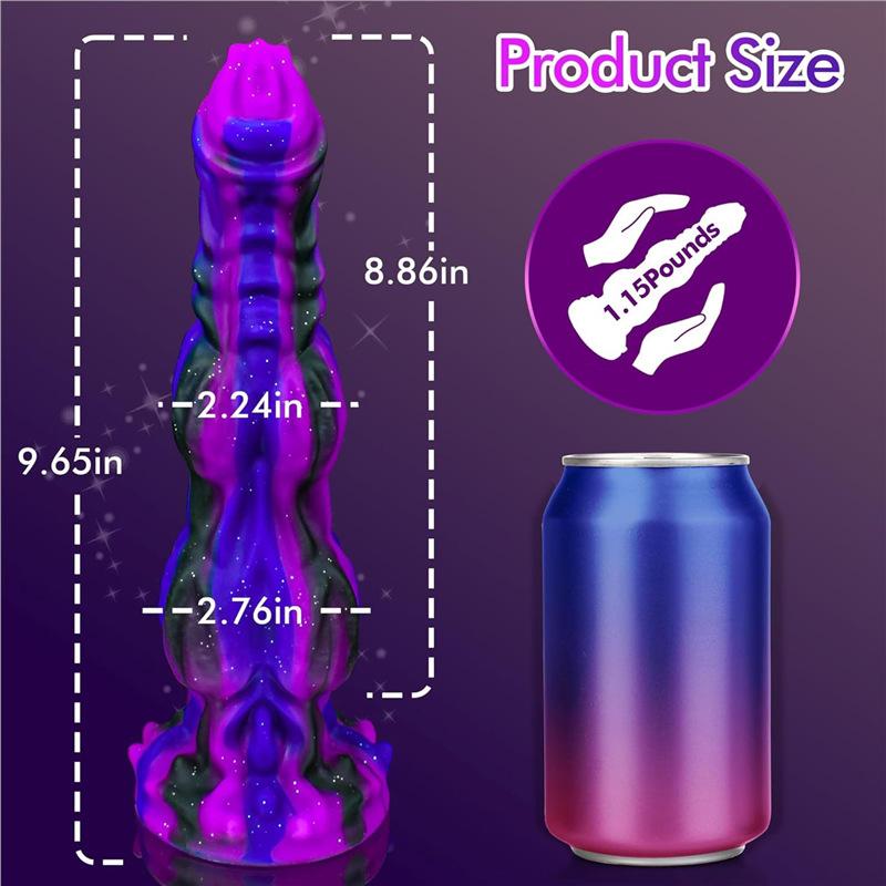 Forma a Nodo Doppio Pene Femminile SM Pene Falso di Animale Reale Prodotto per Adulti Sesso Silicone Tappo Anale