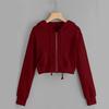 Damen Fleece Hoodies Strickjacken mit Reißverschluss Sportjacken