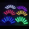 LED Performances Hand Fan Folding Hand Fan Chinese Handheld Glowing Fan with LED Light Dancing Props for Men Women