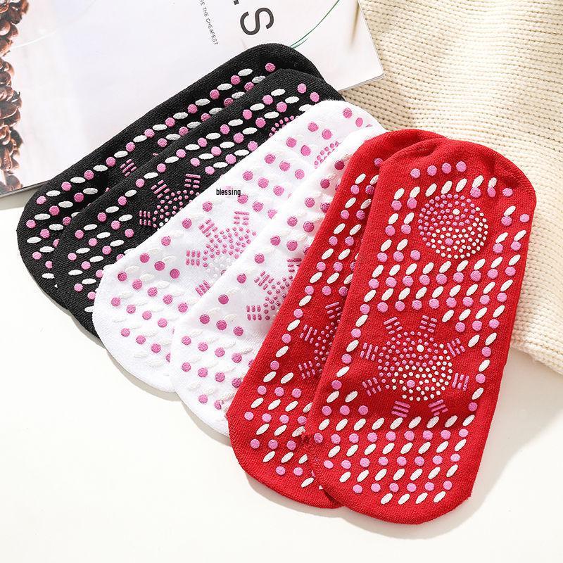 Mugwort Tourmaline Self-Heating Cotton Socks for Cold Protection and Warmth