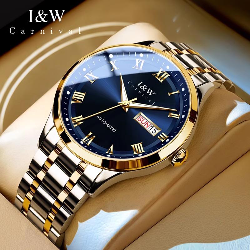 IW Mens Watches Top Brand Luxury Sport 50M Waterproof Steel Automatic Mechanical Watch Men Sapphire Mirror Japanese Movement