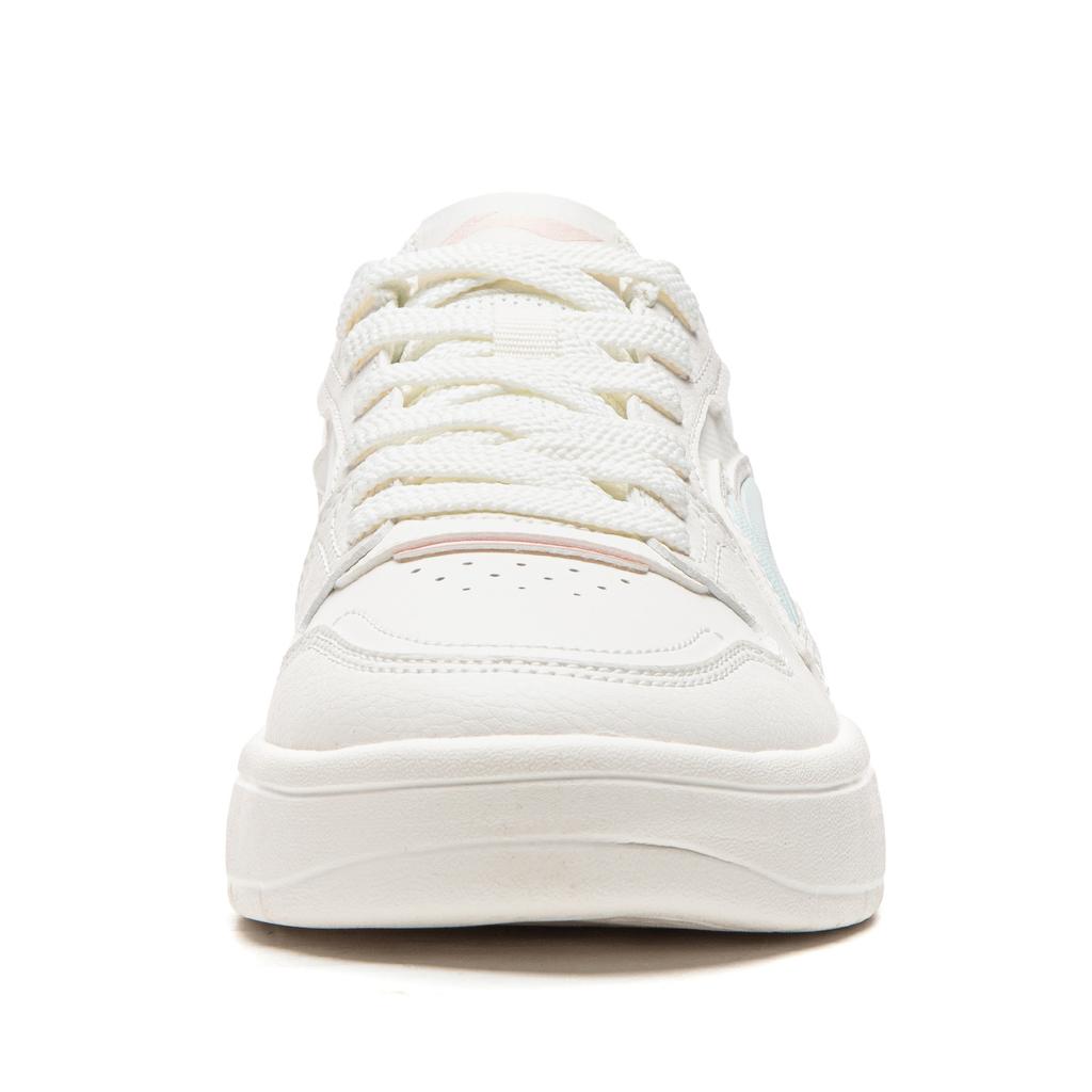 Li Ning Floating Boat Height Increasing Low Top Skateboard Shoes Women's White Pink Blue AGCW210-5